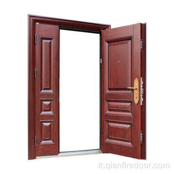 Porta in legno superiore Pelle Doppia porta in legno